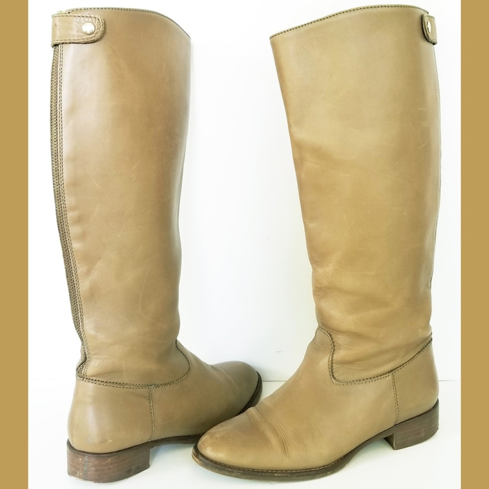 J CREW 02960 tall FIELD riding BOOTS w back zipper
